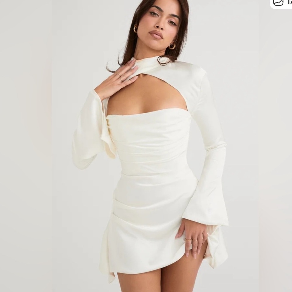 House of CB Toira Mini Dress in Ivory